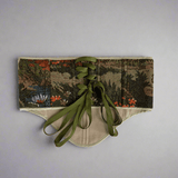 Vintage Tapestry Back Lace - up Corset Belt, "Hidden Temple” pattern - Stashe