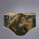 Vintage Tapestry Back Lace - up Corset Belt, "Rye” pattern - Stashe