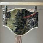 Vintage Tapestry Back Lace - up Corset Belt, "Stone House” pattern - Stashe