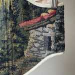 Vintage Tapestry Back Lace - up Corset Belt, "Stone House” pattern - Stashe