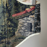 Vintage Tapestry Back Lace - up Corset Belt, "Stone House” pattern - Stashe