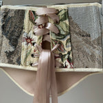 Vintage Tapestry Back Lace - up Corset Belt, "Stone House” pattern - Stashe