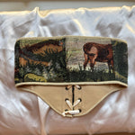Vintage Tapestry Front Lace - up Corset Belt, “Brushline” - Stashe