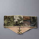 Vintage Tapestry Front Lace - up Corset Belt, "Camwood” - Stashe