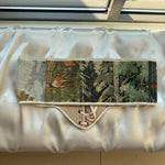 Vintage Tapestry Front Lace - up Corset Belt, "Sunlight in Wilderness” Pattern - Stashe