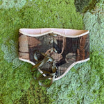 Vintage Tapestry Lace - up Corset Belt, “Forest” pattern - Stashe