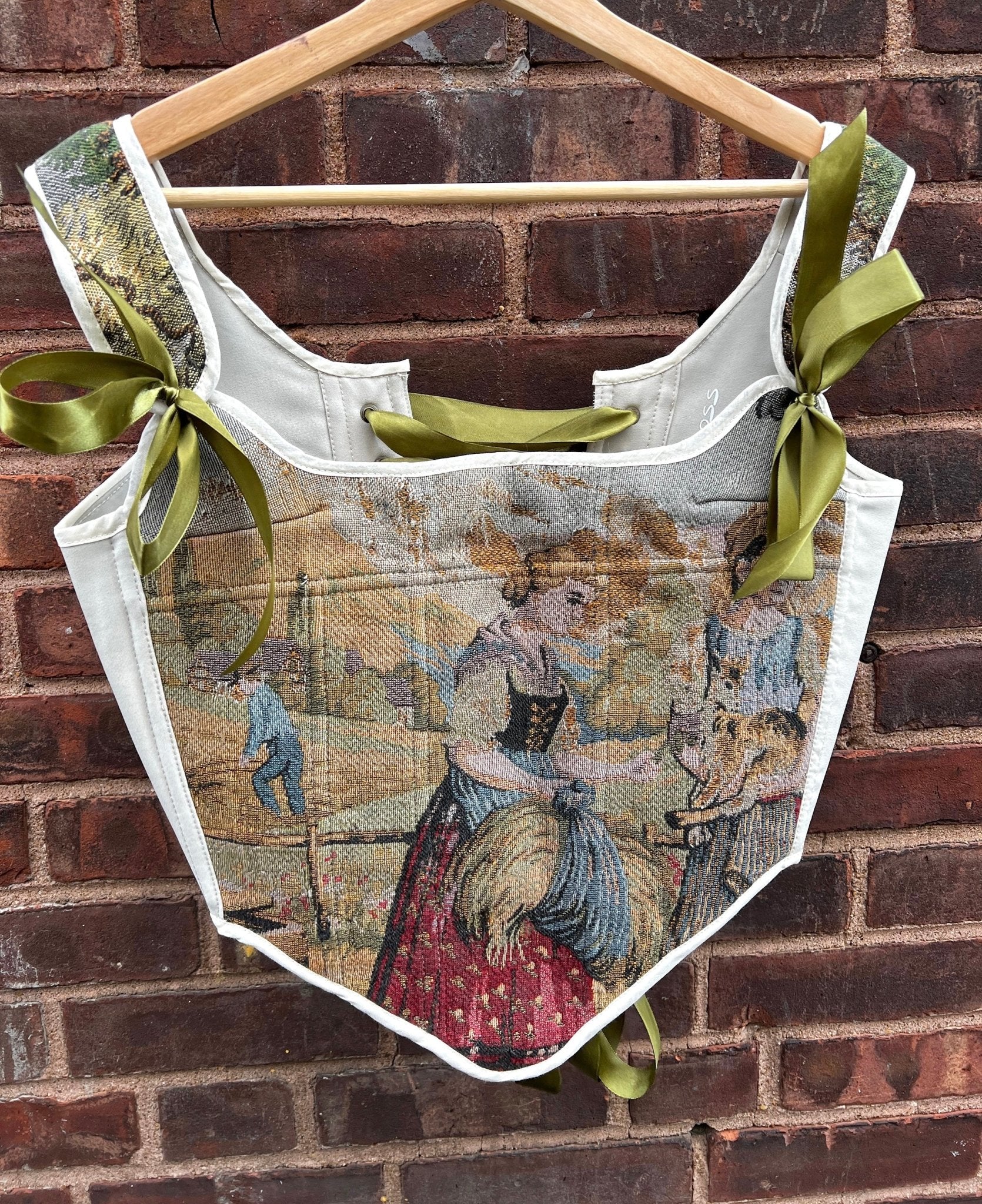 Vintage Tapestry Corset Top | Floral Tapestry Corset | Stashe